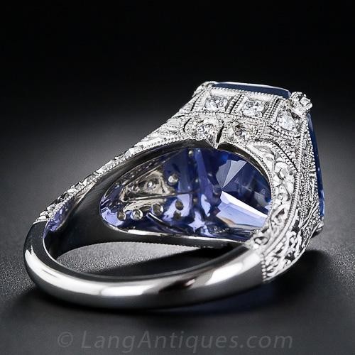 10.29 Carat Color-Change Sapphire Ring