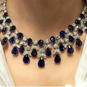Spectacular Sapphire Diamond Necklace | Sensual Sapphires